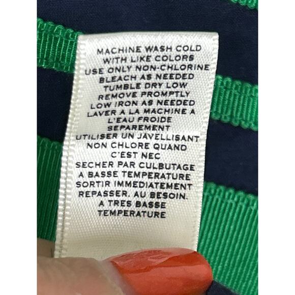 Moulinette Soeurs Anthropologie Women’s 12 Green Stripe Strapless Mini Dress - Picture 4 of 7